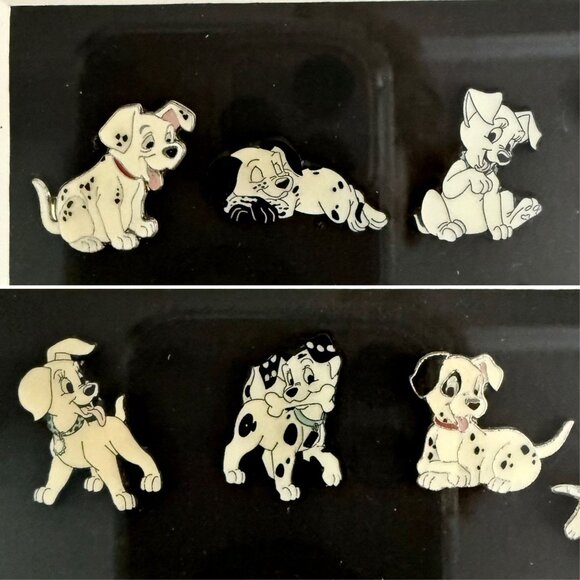 Framed Disney 101 Dalmatians Pin Collection Wall Art Over 40 Pins Display OOAK - Picture 12 of 15